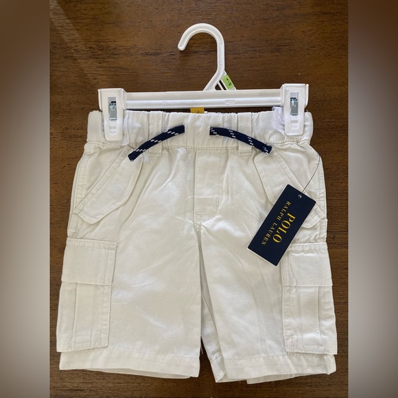 NWT POLO RALPH LAUREN KIDS CLASSICS WHITE SHORTS - Picture 1 of 5